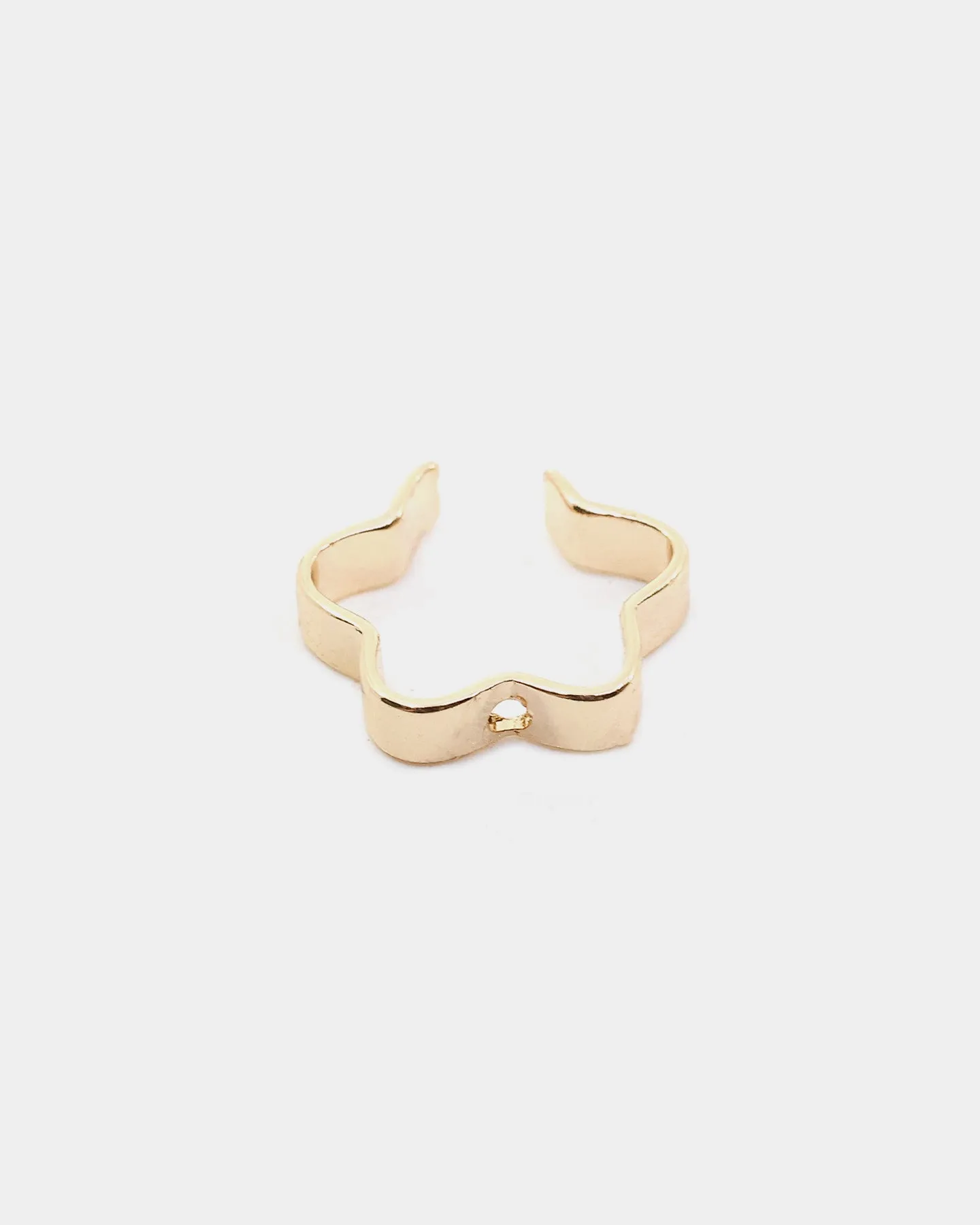 Wild For The Weekend Flower Ear Cuff Gold