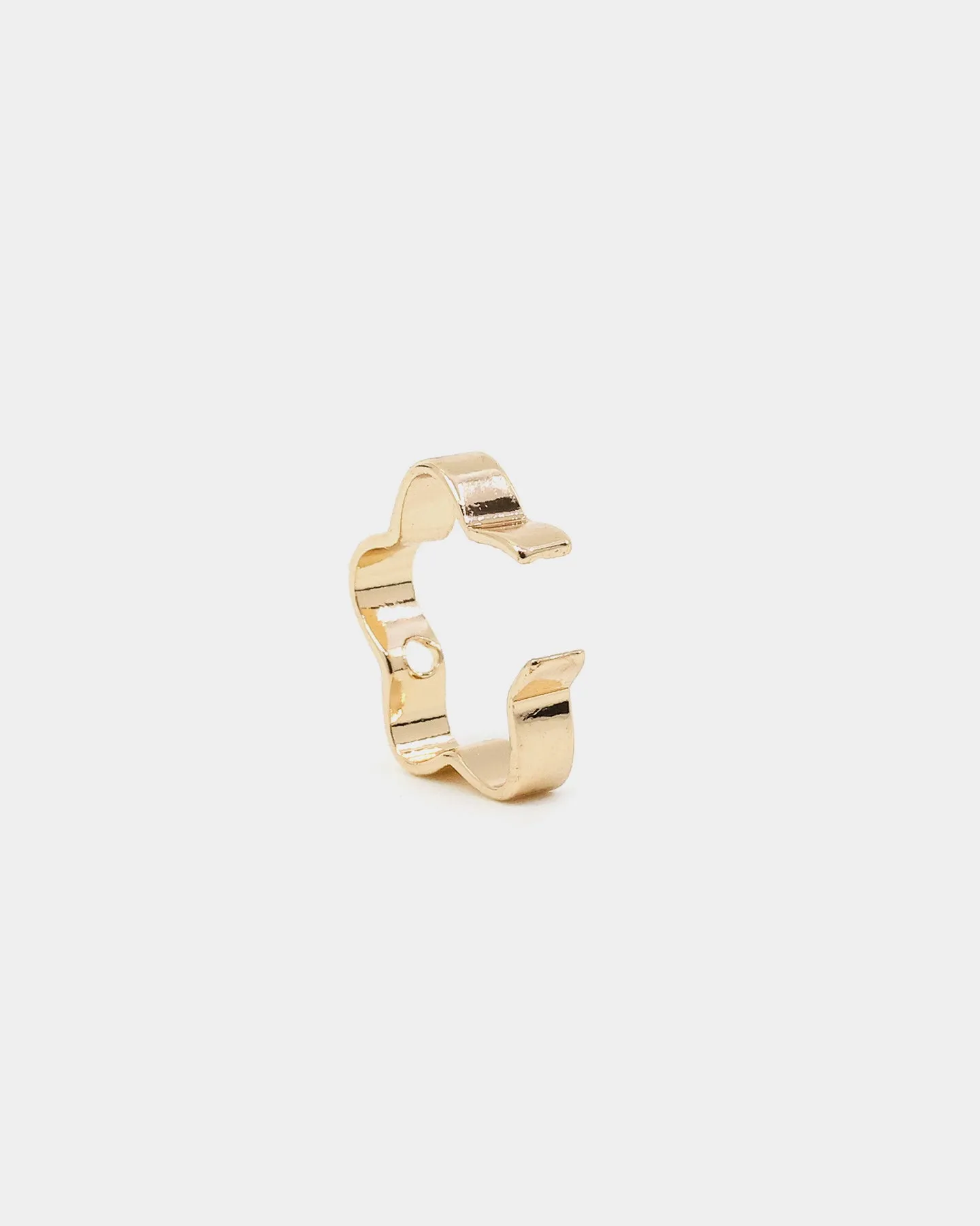 Wild For The Weekend Flower Ear Cuff Gold