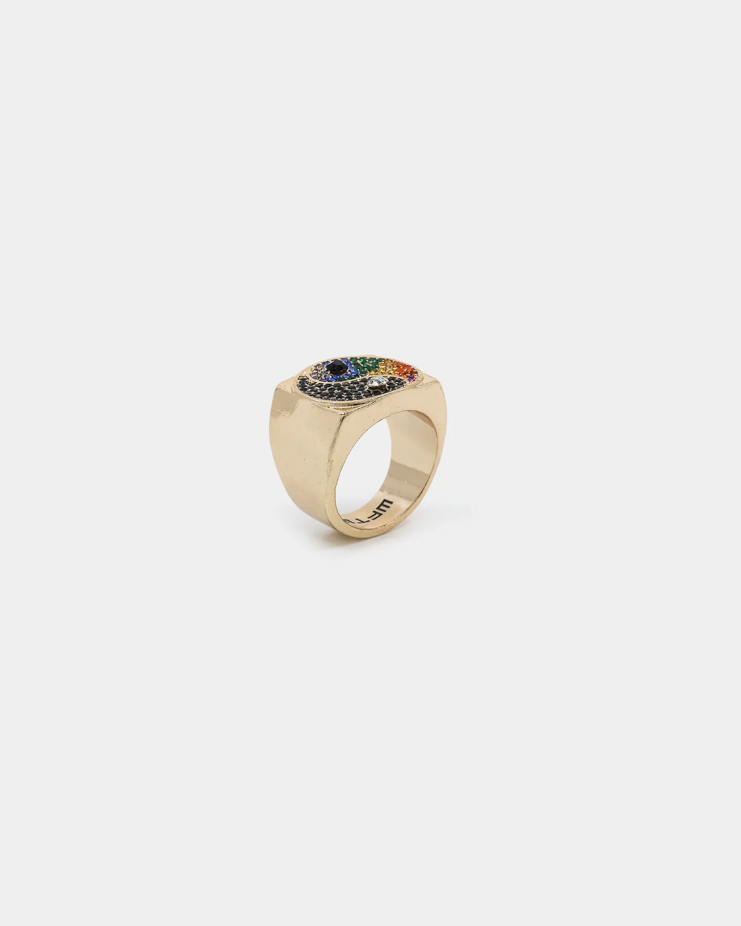 Wild For The Weekend Freerider Ying Yang Ring (Large) Gold