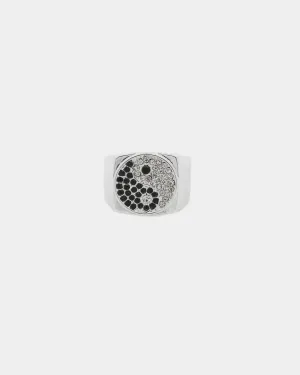 Wild For The Weekend Freerider Ying Yang Ring (Large) Sliver
