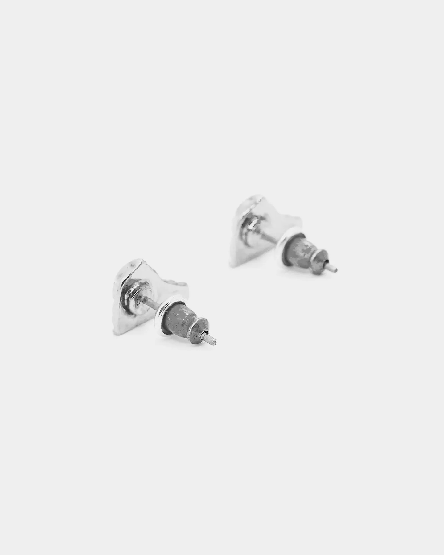 Wild For The Weekend High Top Stud Earrings Silver