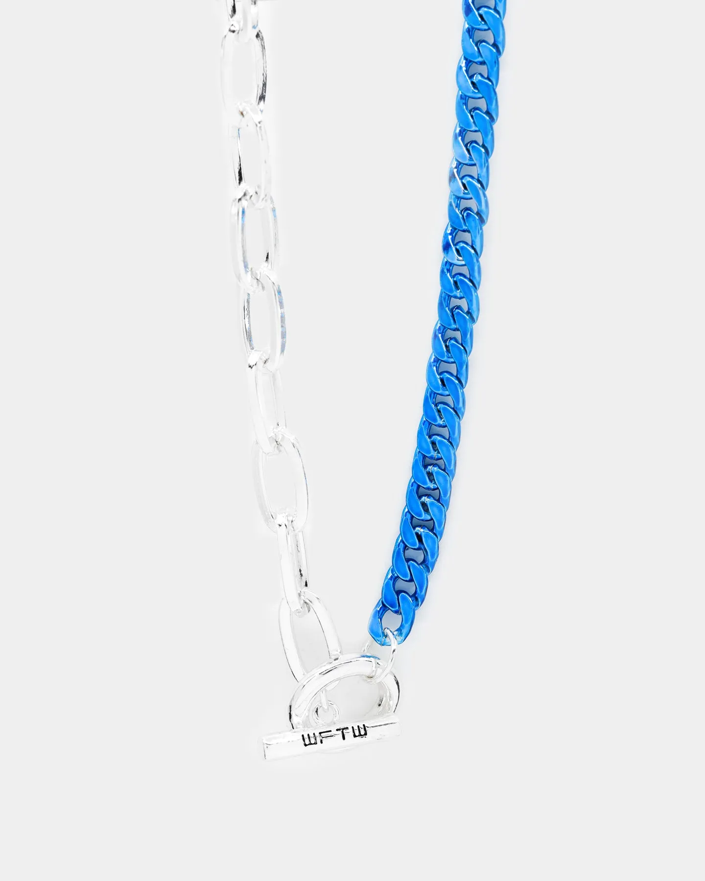 Wild for the Weekend Mixed Chain Necklace Silver