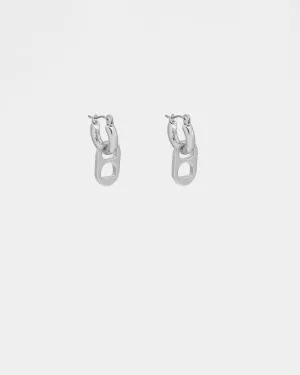 Wild for the Weekend Ring Pull Earrings Silver