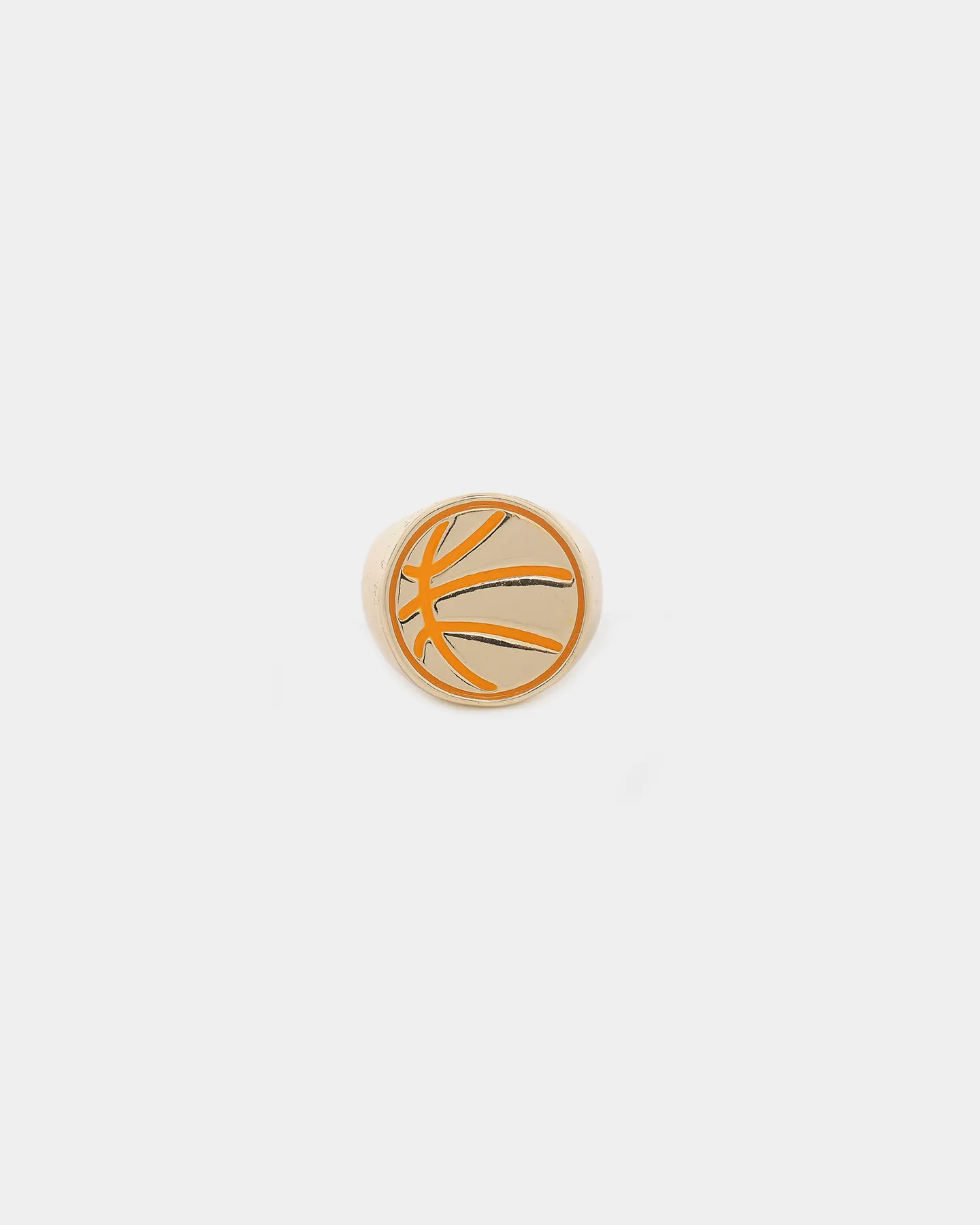 Wild For The Weekend Slam Dunk Basketball Ring (Medium) Gold