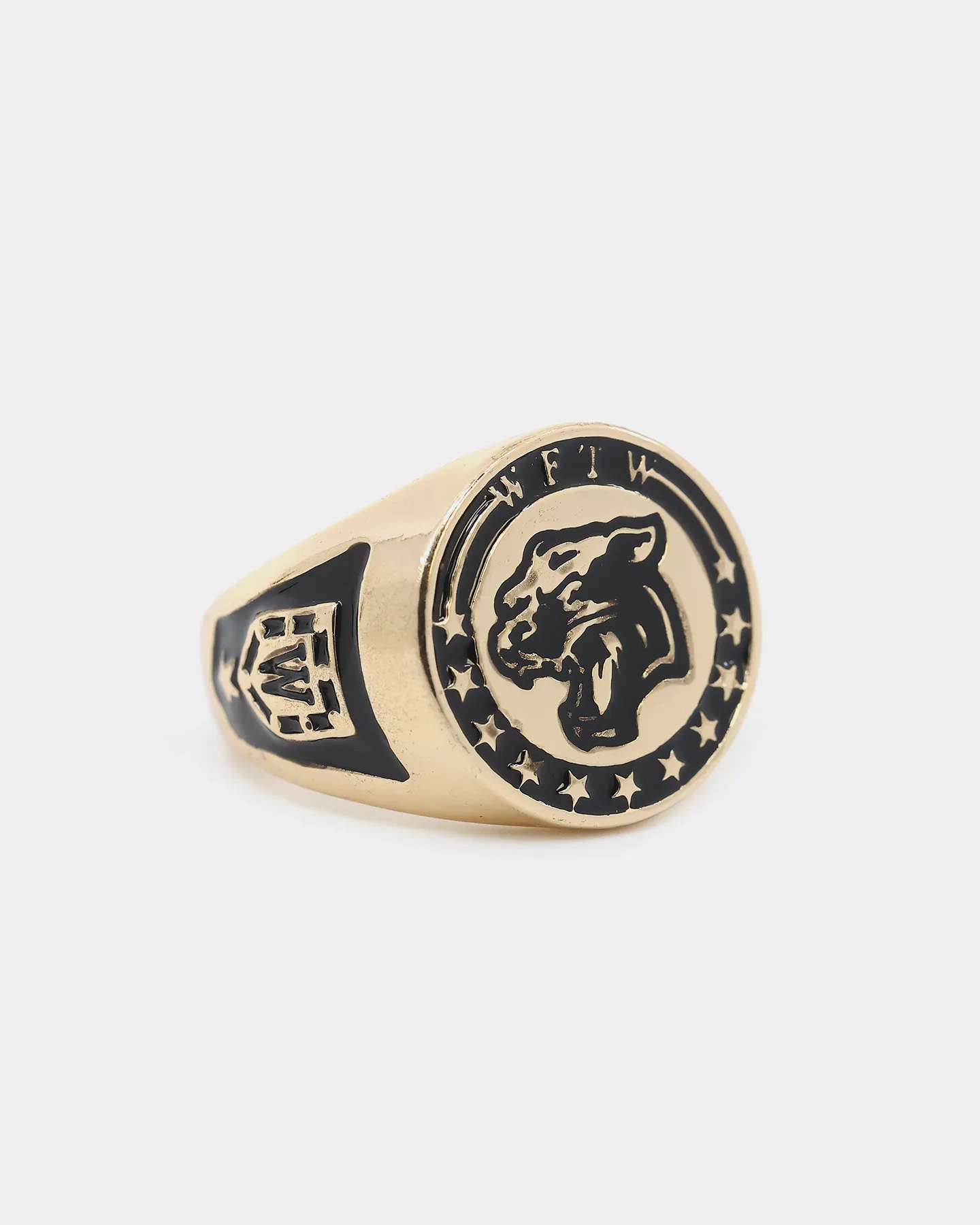 Wild For The Weekend Wildcats Coin Signet Ring (Medium) Gold