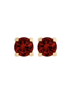 Your Way N°4 18K Gold Studs w. Garnet